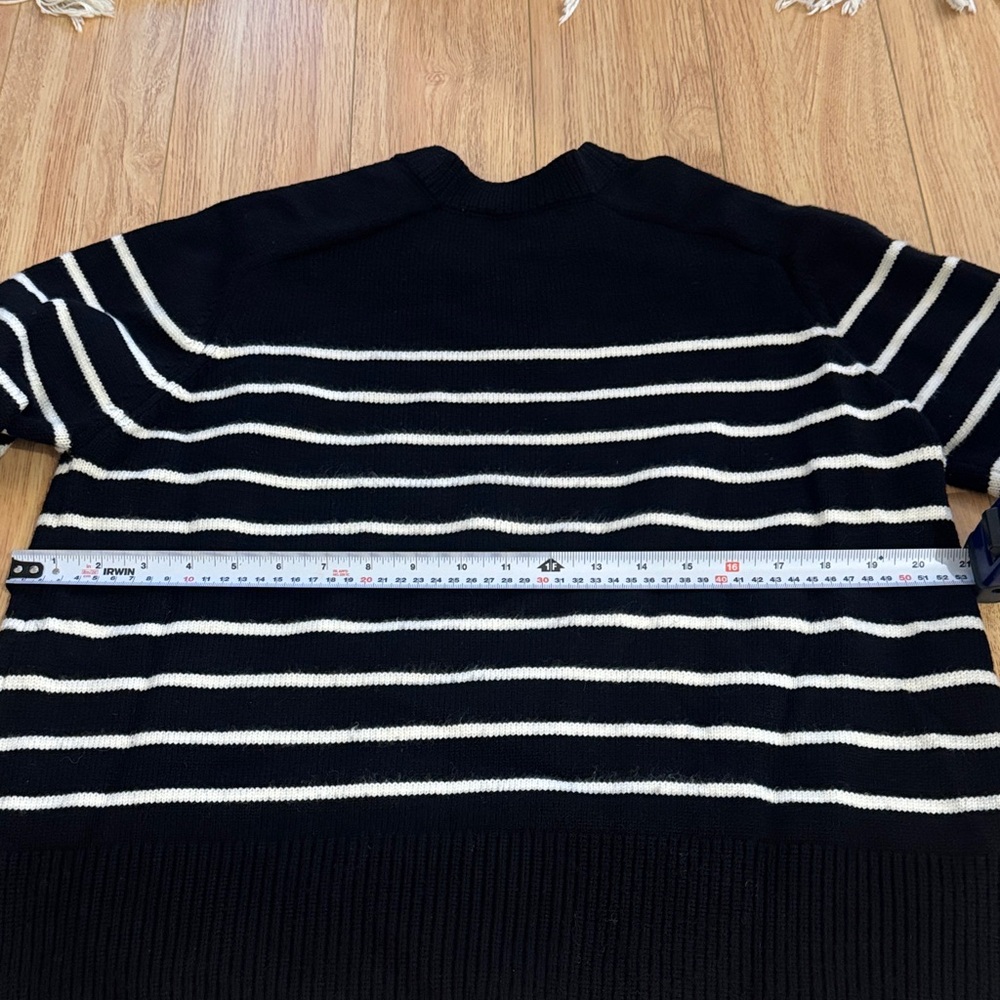 Zara Black and White Striped Sweater - Picture 8 of 10